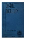 The Carroll Quarterly, vol. 2, no. 1 and no. 2 by John Carroll University