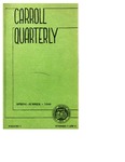 The Carroll Quarterly, vol. 2, no. 3 and no. 4 by John Carroll University