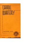 The Carroll Quarterly, vol. 3, no. 1 and no. 2 by John Carroll University