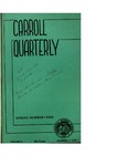 The Carroll Quarterly, vol. 3, no. 3 and no. 4 by John Carroll University