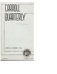 The Carroll Quarterly, vol. 4, no. 3 and no. 4 by John Carroll University