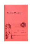 The Carroll Quarterly, vol. 6, no. 3 and no. 4 by John Carroll University