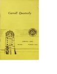 The Carroll Quarterly, vol. 7, no. 3 and no. 4 by John Carroll University