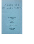 The Carroll Quarterly, vol. 15, no. 2 by John Carroll University