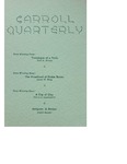 The Carroll Quarterly, vol. 16, no. 3 by John Carroll University