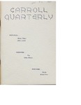 The Carroll Quarterly, vol. 17, no. 4 by John Carroll University