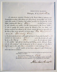 Draft Order from the American Civil War, Detail A, Order Itself by Abraham Lincoln